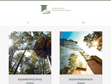 Tablet Screenshot of biosphaerenhaus.de